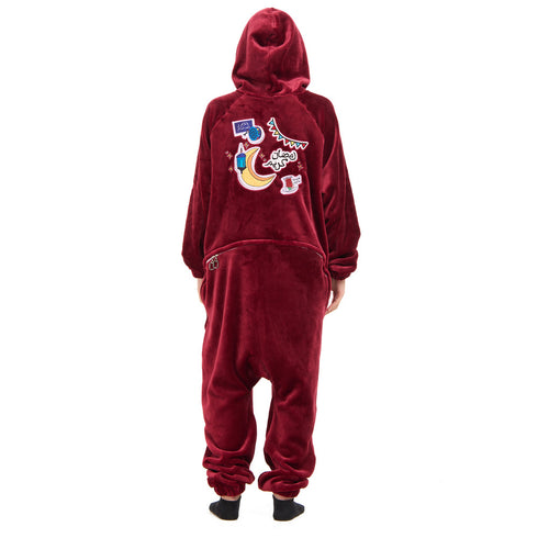 Snuggs Blanket Onesie Dark Red هلال رمضان
